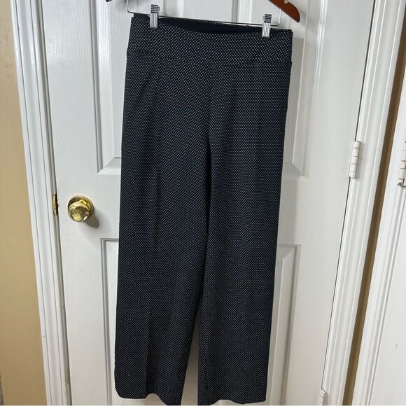 Investments 24W PARK AVE PullOn Straight Leg Stretch Black White Polka Dot NWT - Picture 2 of 7